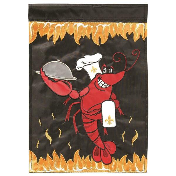 Recinto Crawfish Polyester Printed Garden Flag RE2949174